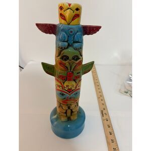 1972 Heritage China  SM-32 EZRA Brooks Liquor bottle 185 TOTEM POLE decanter